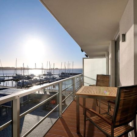 Apartment 12 - "Silbermoewe I" - Blickrichtung Yacht- Und Binnenhafenoffenes Meer Eckernförde Exteriör bild