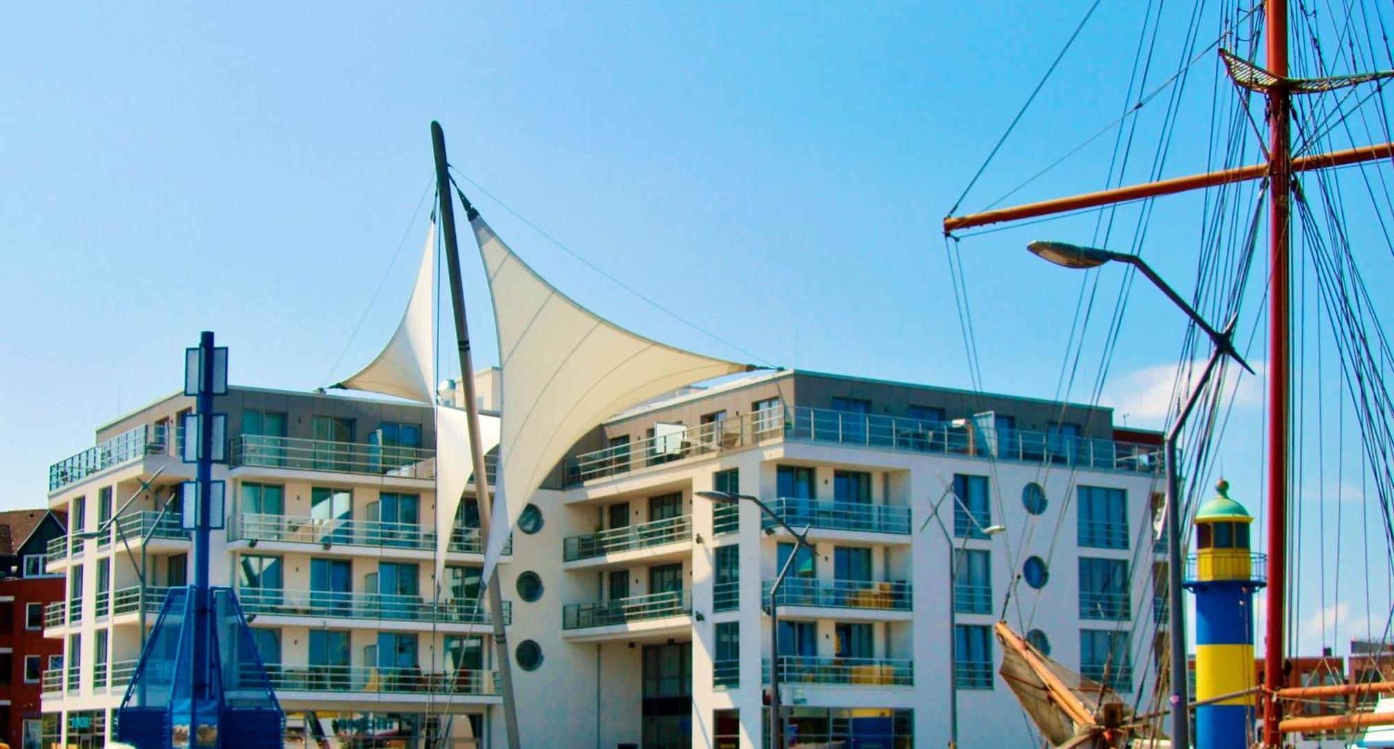 Apartment 12 - "Silbermoewe I" - Blickrichtung Yacht- Und Binnenhafenoffenes Meer Eckernförde Exteriör bild