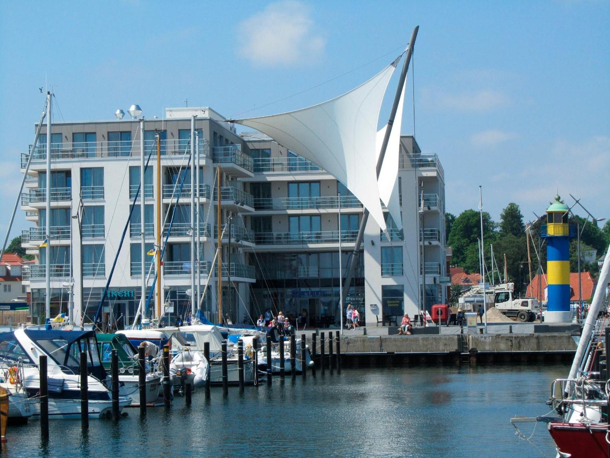 Apartment 12 - "Silbermoewe I" - Blickrichtung Yacht- Und Binnenhafenoffenes Meer Eckernförde Exteriör bild